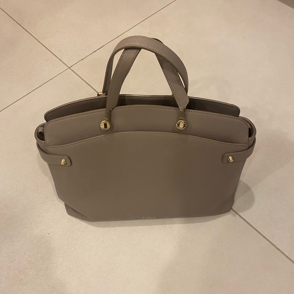Furla Handbags - Beige Furla Women Tote Bag, genuine leather